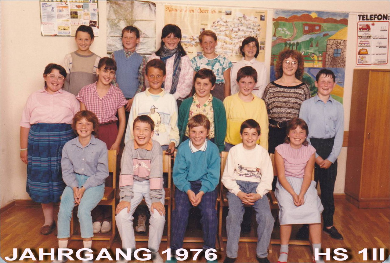 Jahrgang 1976 - Hauptschule / 1II Klasse