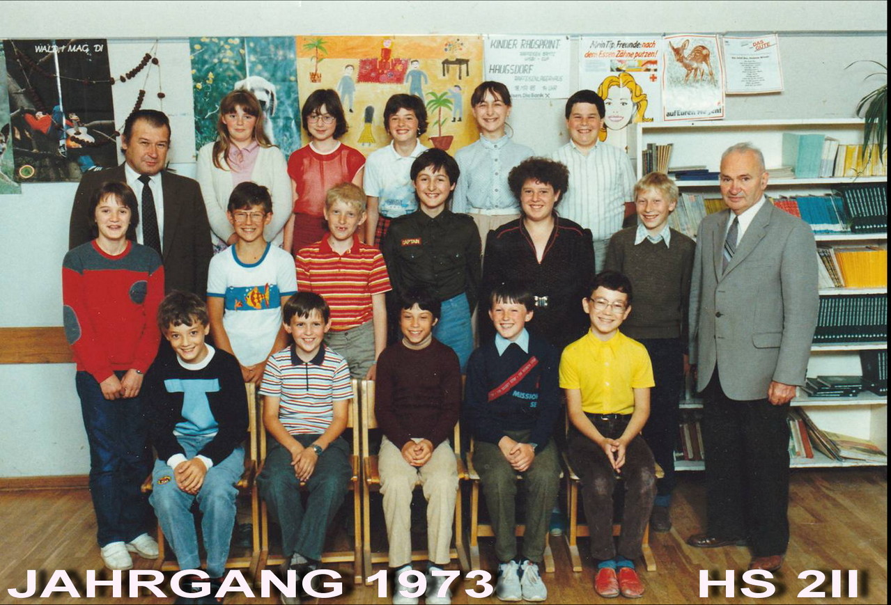 Jahrgang 1973 - Hauptschule / 2II Klasse