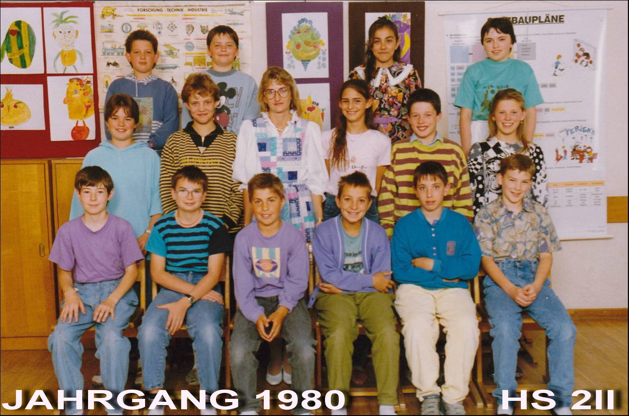 Jahrgang 1980 - Hauptschule / 2II Klasse