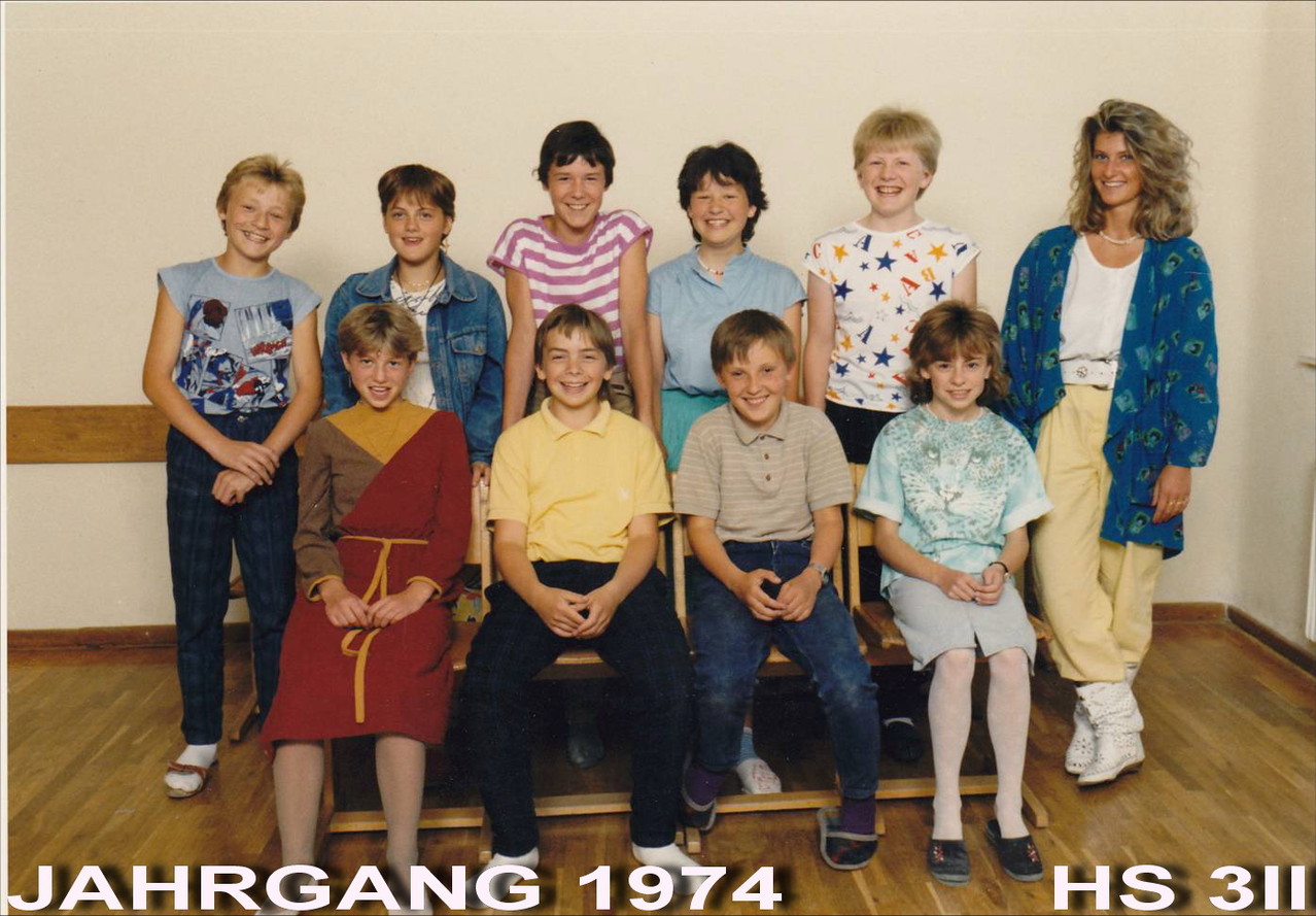 Jahrgang 1974 - Hauptschule / 3II Klasse