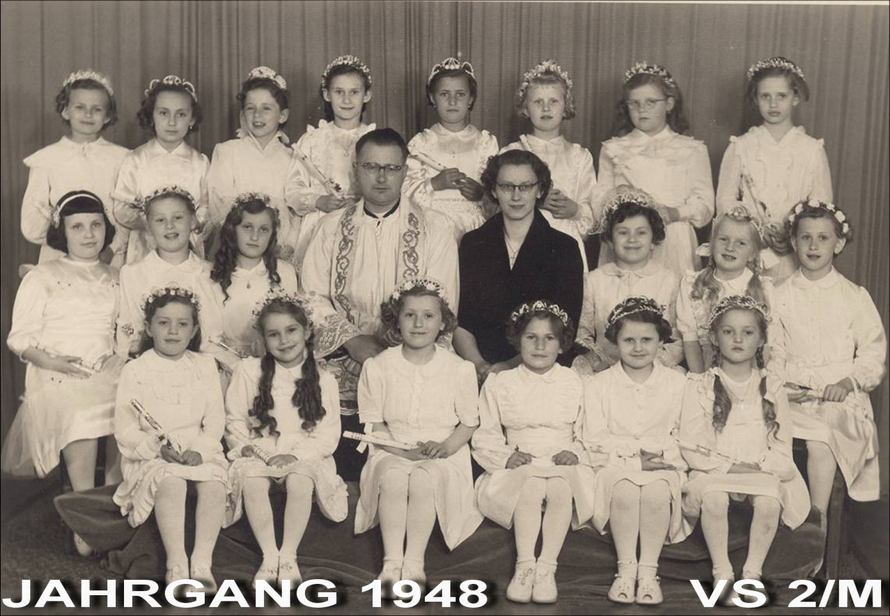 Jahrgang 1948 - Volksschule / 2. Klasse-Mädchen/Erstkommunion