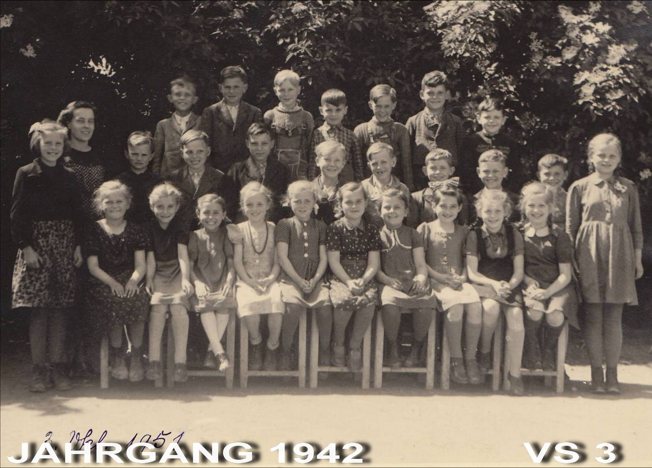 Jahrgang 1942 - Volksschule / 3. Klasse
