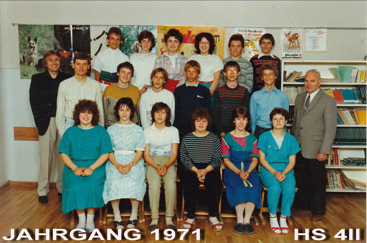 Jahrgang 1971 - Hauptschule / 4II Klasse