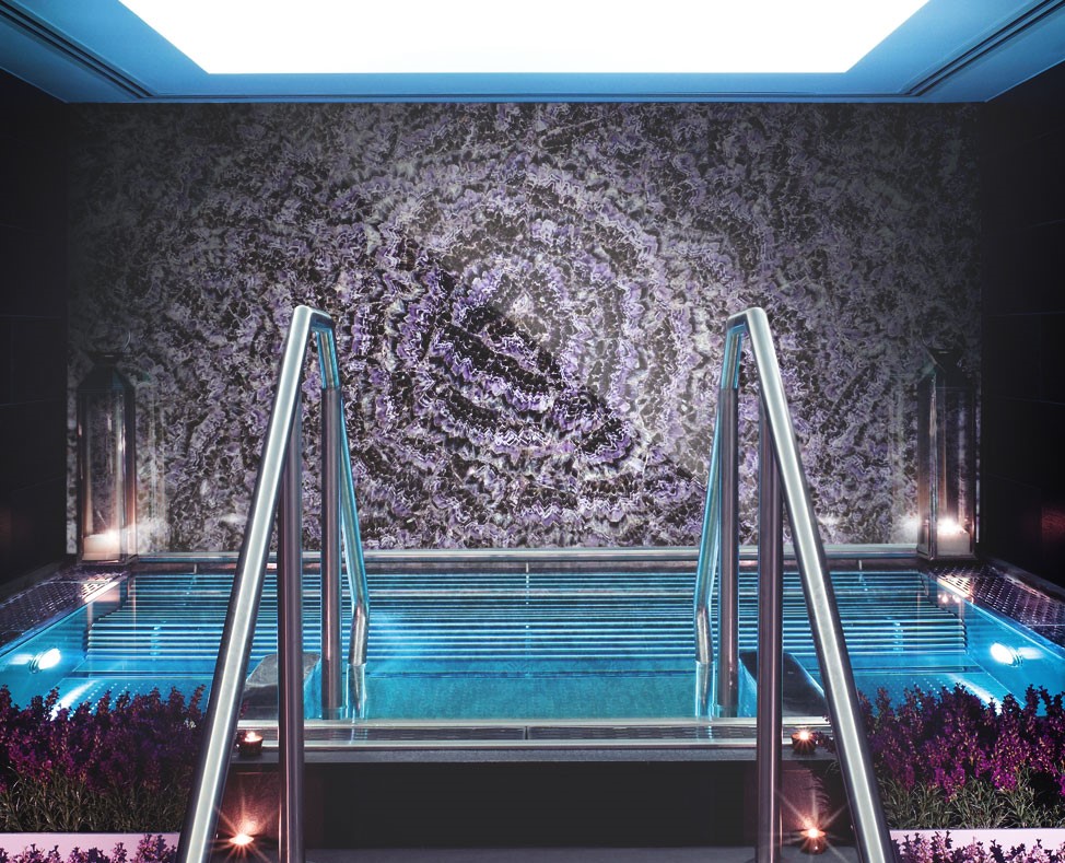 Amethyst feature wall