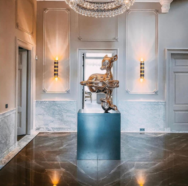Spectacular Bronze Armani marble