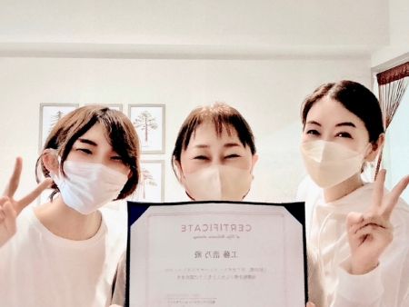 千葉県柏市アロマ・リンパドレナージュ・リフレ・整体 セラピスト養成スクール 東京リラックセーションアカデミーリンパケアリストコース卒業!