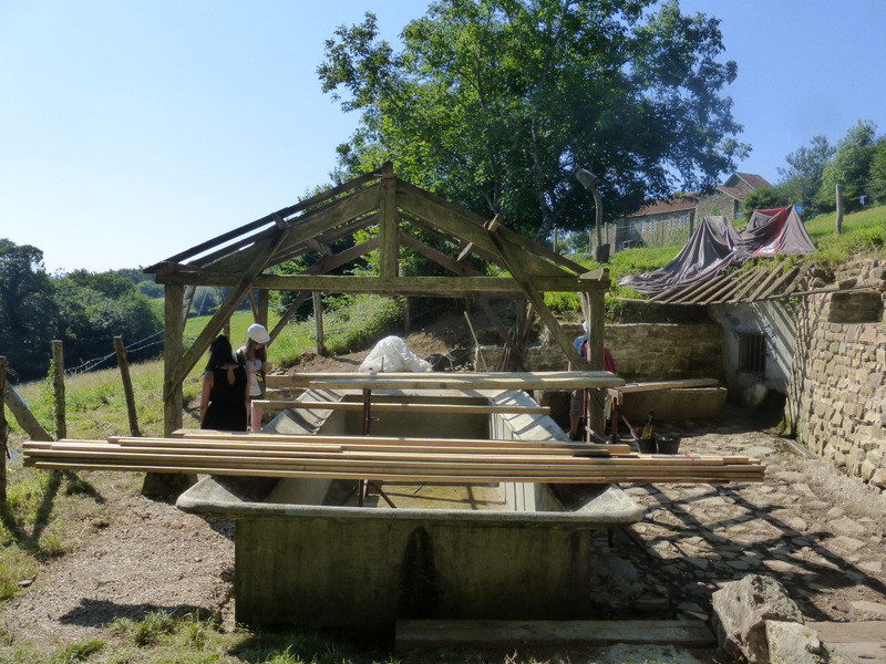 reprise de la charpente du lavoir