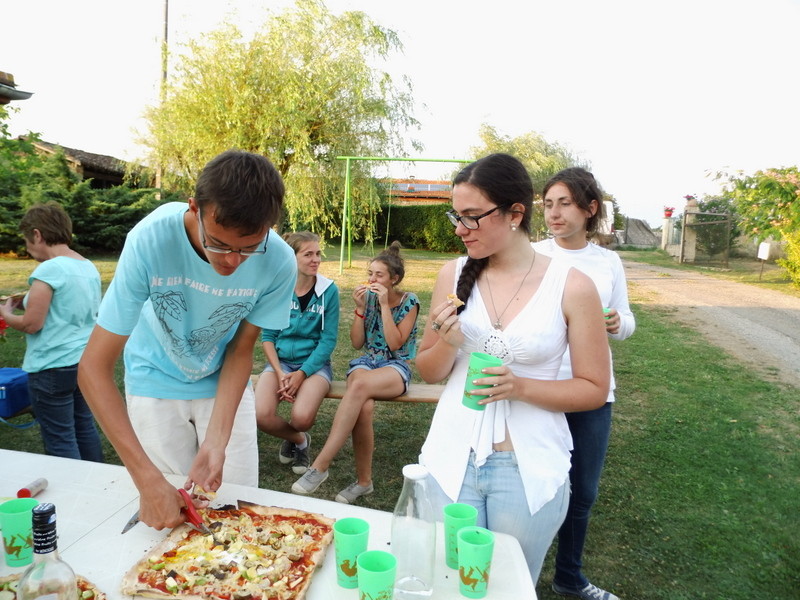Pizza au four à pain chez Gaby