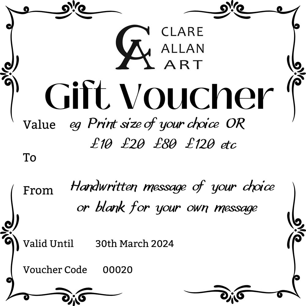 Vouchers Clare Allan Art