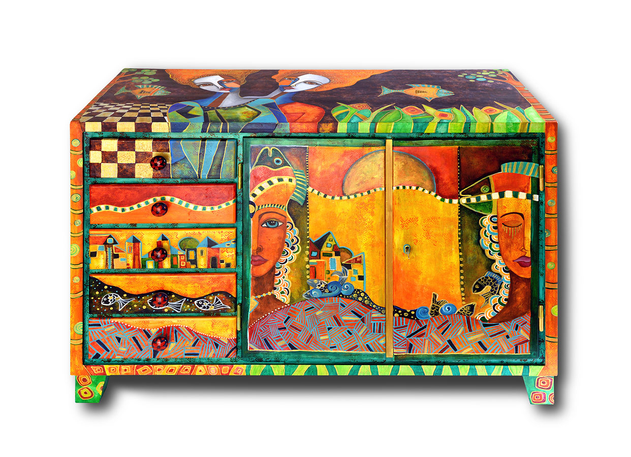 Bemalte Möbel - Kunst am Hof - Jeanett Rotter