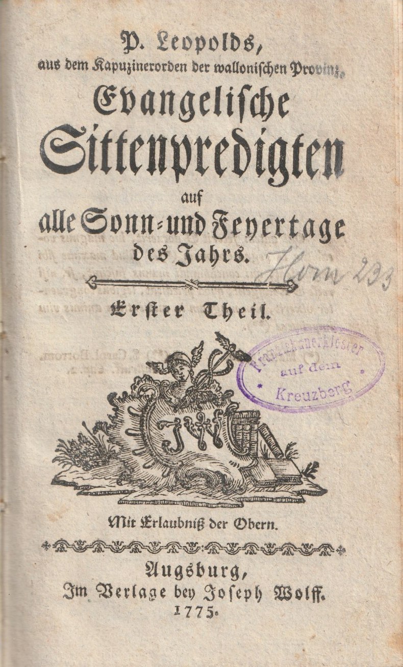 Leopold von Tirschenreuth – ein Stiftländer Kapuzinerprediger in den Österreichischen Niederlanden