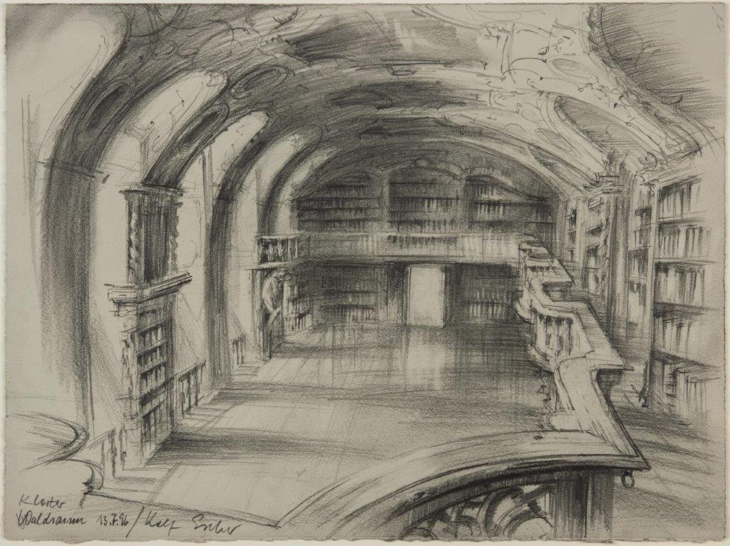 Der Waldsassener Bibliotheksaal im Werk von Rolf Escher