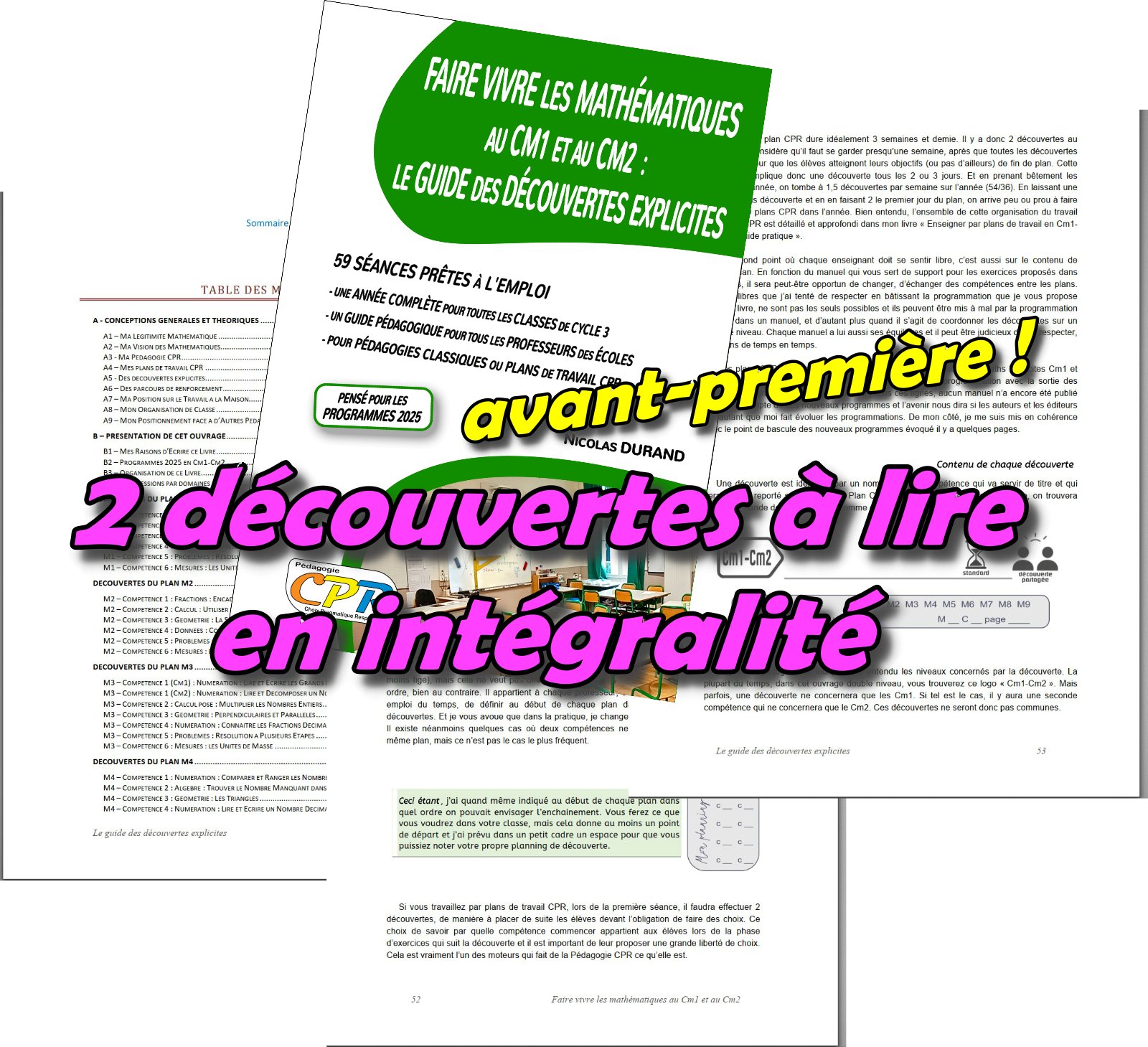 le guide des Découvertes Mathématiques, Extraits