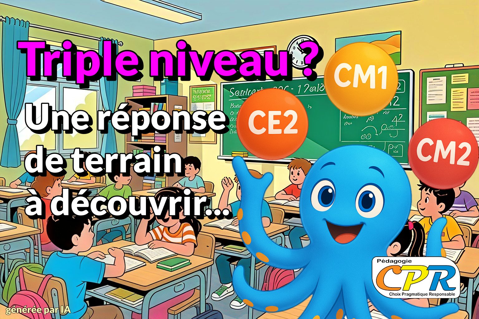 Triple niveau CE2-CM1-CM2 ? La réponse, c’est la Pédagogie CPR