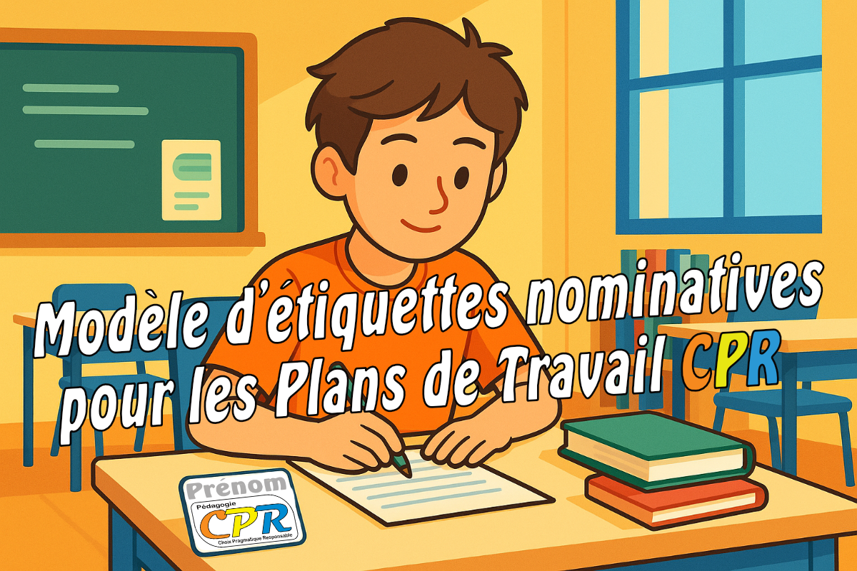 Modèle d'étiquettes nominatives pour les Plans de Travail CPR