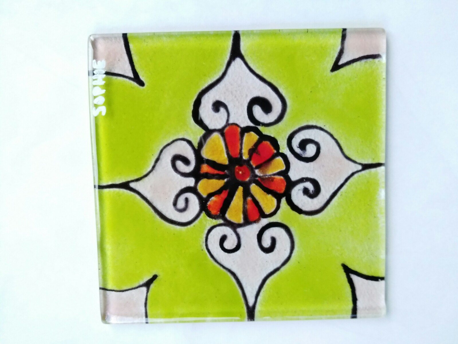 Glasuntersetzter 10x10cm