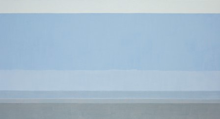 Joram von Below, scape (blau, grau, weiß) No.2, Öl auf Leinwand,  65 x 120 cm, 2019, Kunst Malerei zeitgenössische Kunst Kempten Allgäu