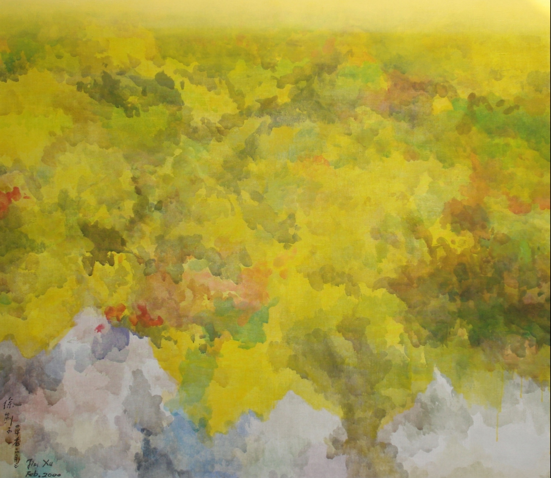 In the Sky by Ji Xu (1963-2014) acrylic on canvas 2000 / 12.000,00€