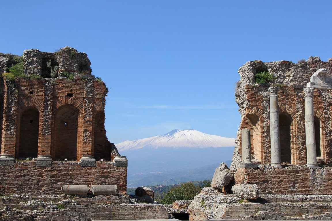 Anfiteatro Greco | Taormina | Vista sul Etna II