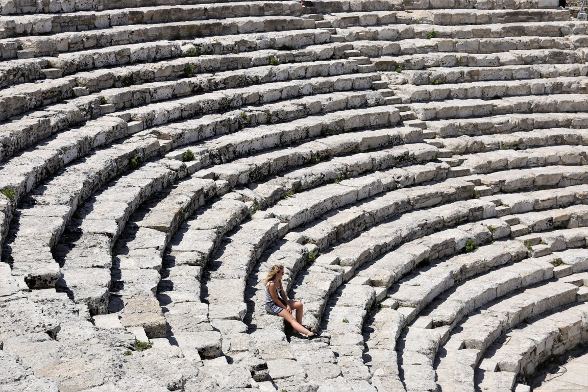 Teatro greco dell'antica città di Segesta