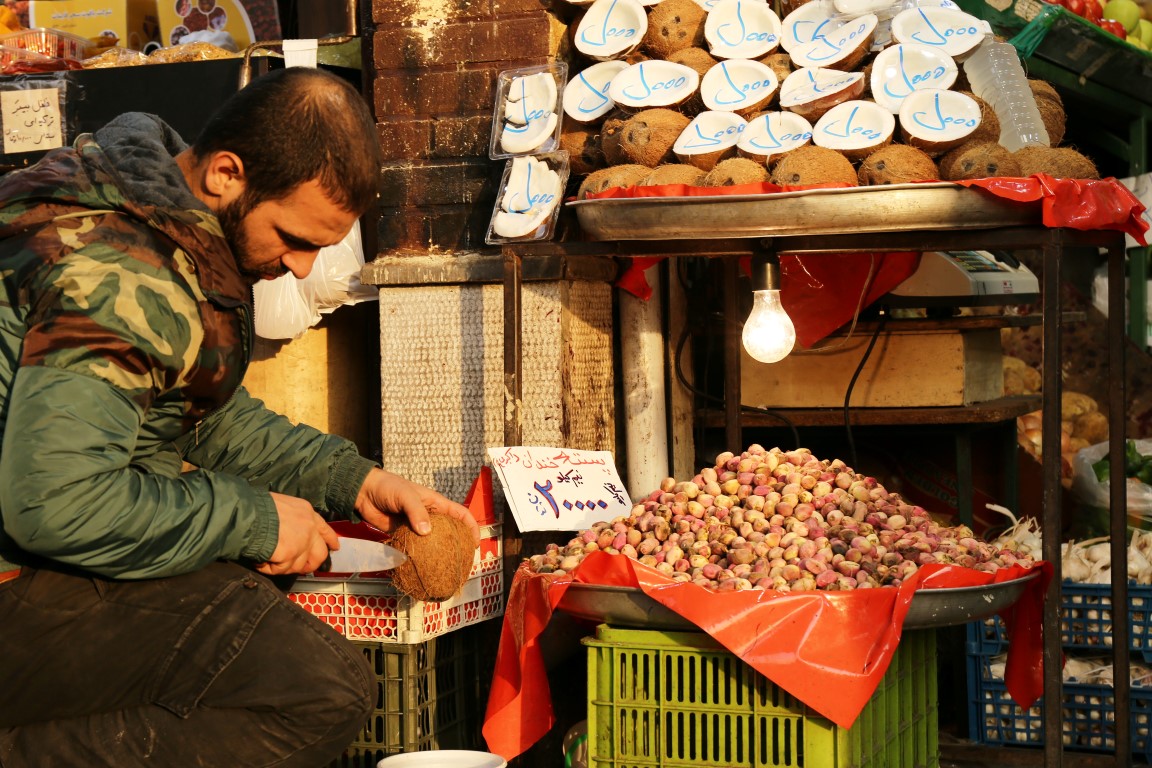 August 2018 | Tajrish Bazar | Coconut Seller