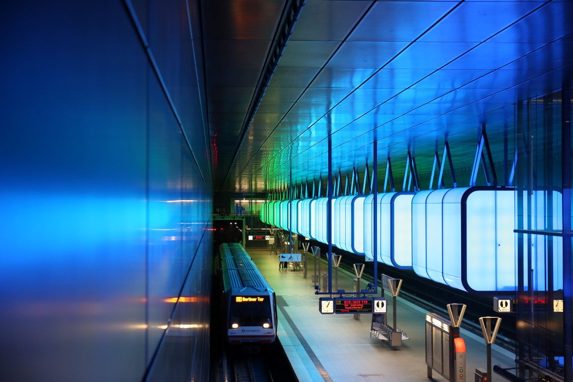 U4 Hafen City Metro Station II  .  Hamburg Germany 2017