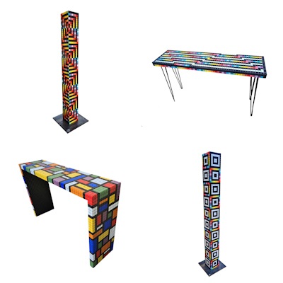 sculptures mobilier mosaïque