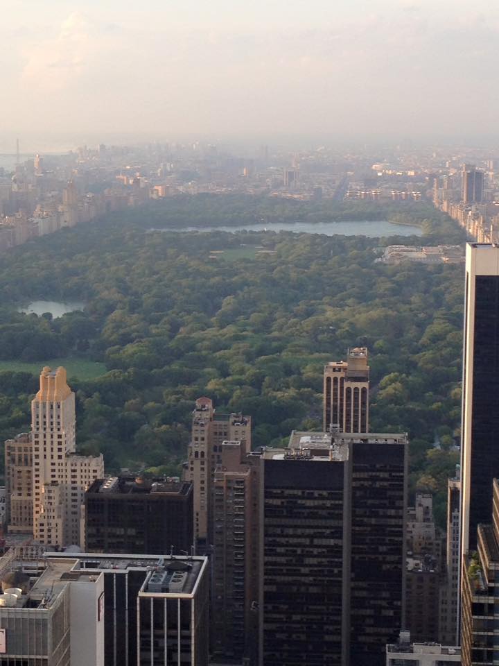 NY vue du haut du Rockefeller Plaza