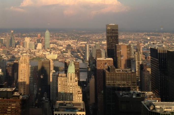 NY vue du haut du Rockefeller Plaza