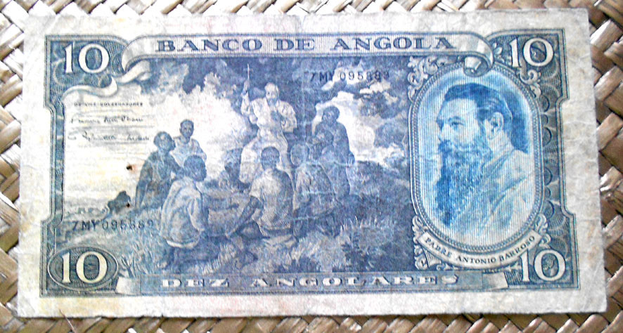 Angola colonial 10 angolares 1947 anverso