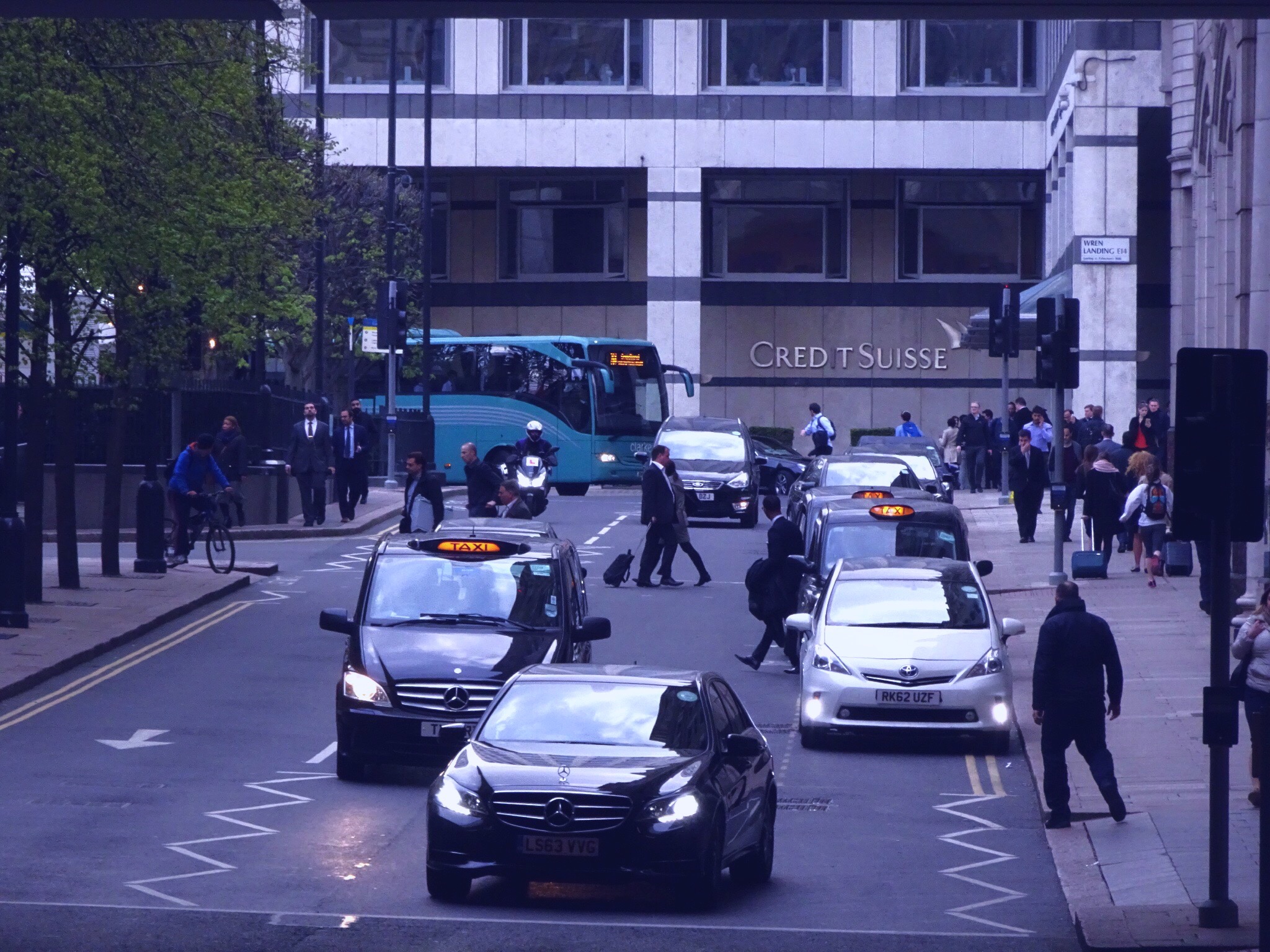 Street in Canary Wharf
