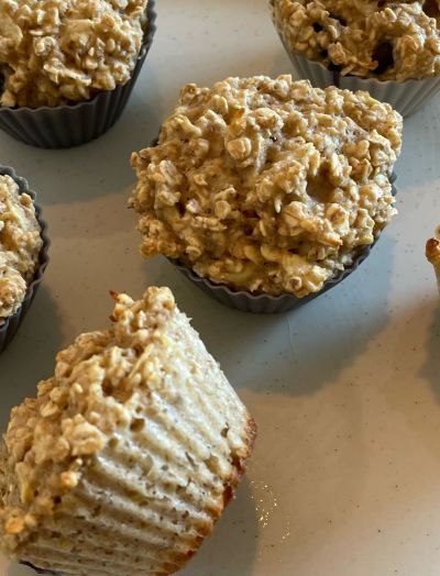 Haferflocken-Bananen-Muffins