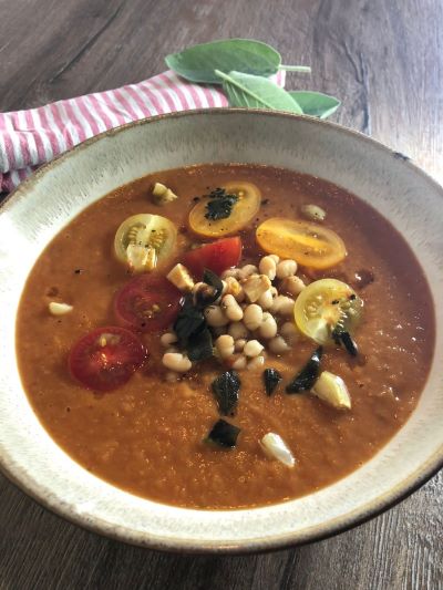 Tomaten-Bohnen-Suppe