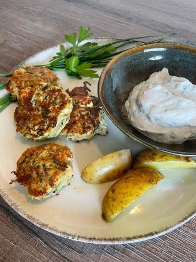 Zucchini-Frikadellen