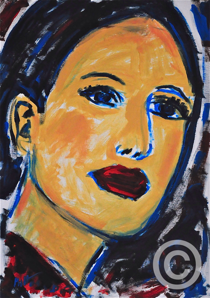 Lisa/ Acryl auf Leinwand/ 50 cm x 70 cm