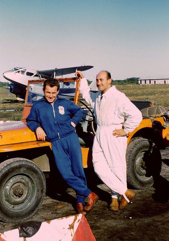 Pierre Lard et Michel Prik, Biscarosse 1956