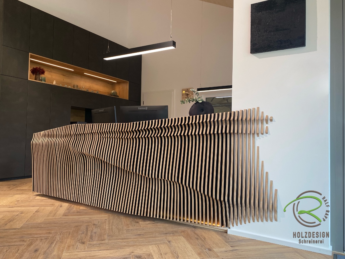 moderne Bartheke aus Holz