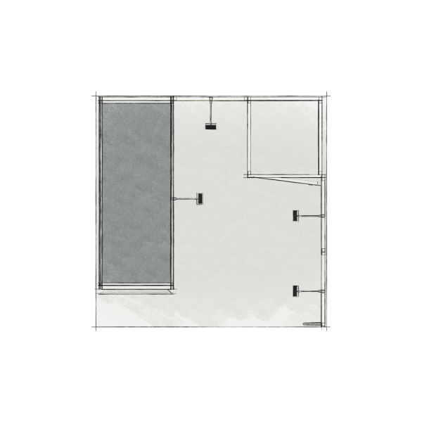 Panoramic-Messestand 9 qm mit Bogenmodul + TV-Modul