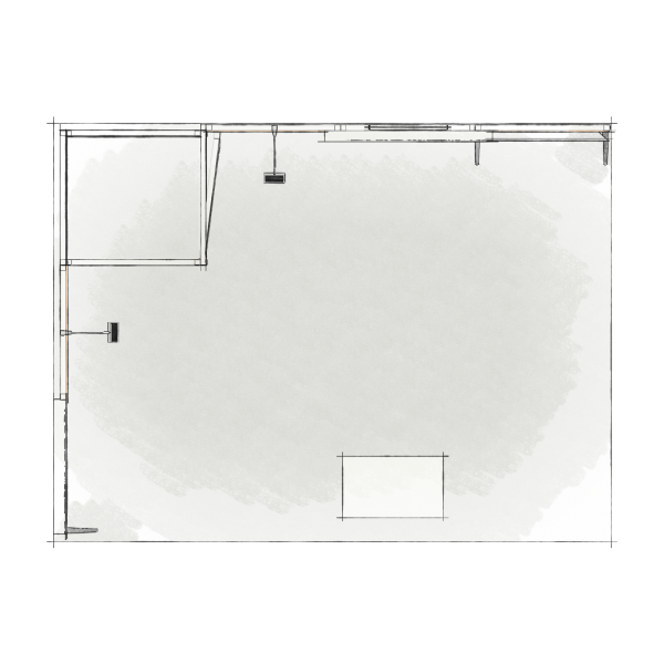 Panoramic-Messestand 12 qm mit Stauraummodul und Leuchtmodul