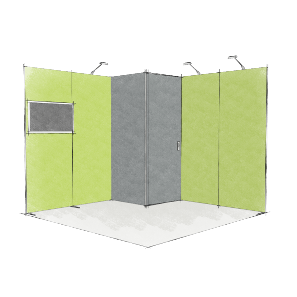 Panoramic-Messestand 9 qm