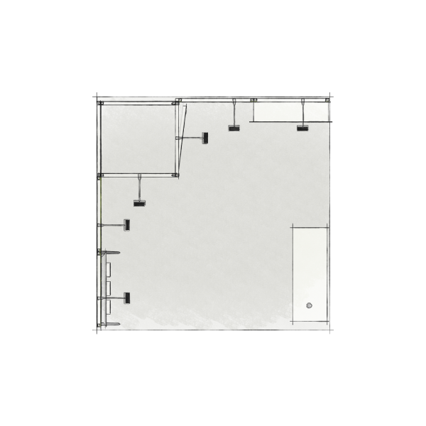 Panoramic-Messestand 9 qm mit Stauraummodul