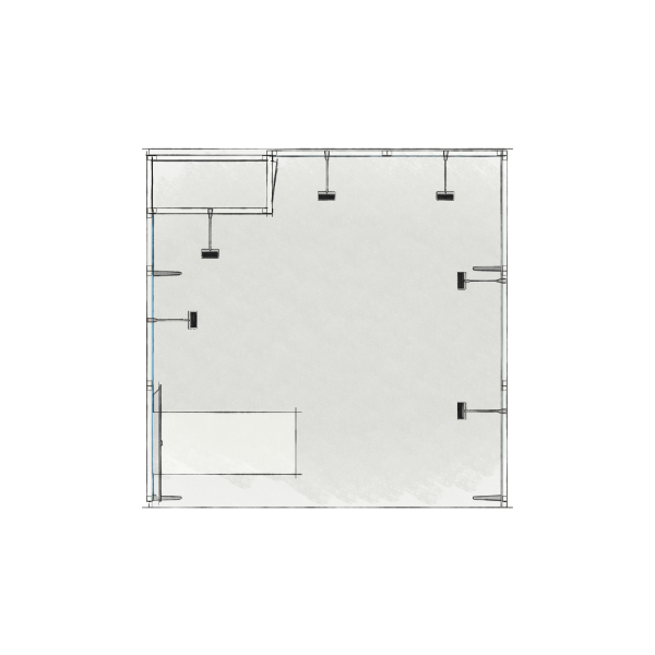 Panoramic-Messestand 9 qm mit Stauraummodul