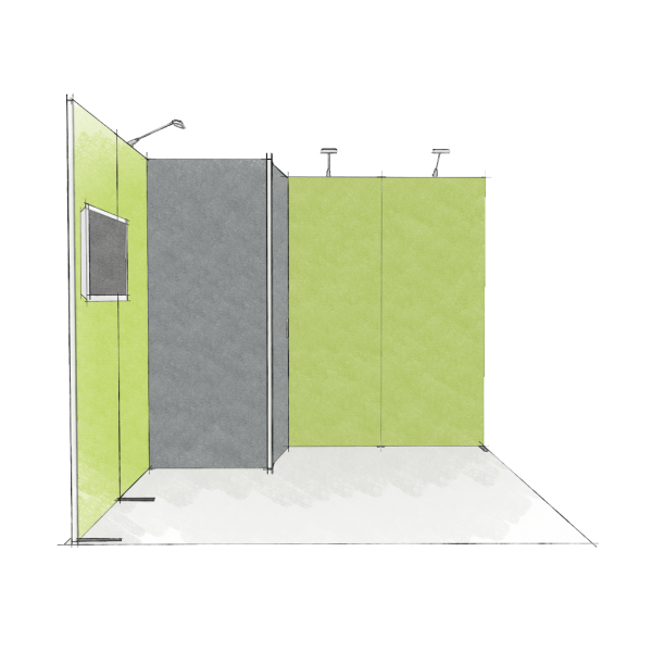 Panoramic-Messestand 9 qm
