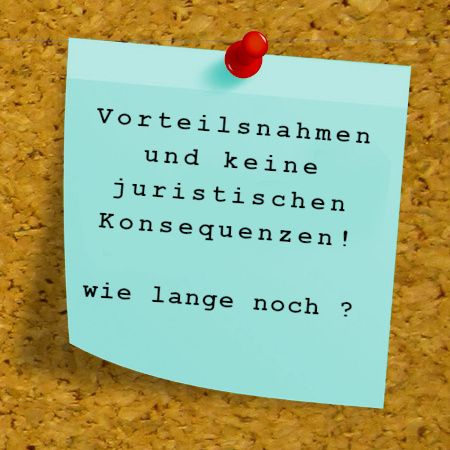 Foto: Vorteilsnahmen und keine juristischen Folgen – wie lange noch? Vorteilsnahmen und keine juristischen Folgen – wie lange noch? (Quelle: Dirk Wouters auf Pixabay)