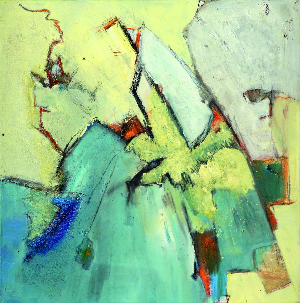 Netzwerk, 2014, 120x120cm, Mischtechnik / Leinwand