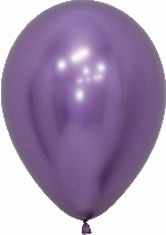 Globo latex reflex 30 cm lila. 1,75€ con helio