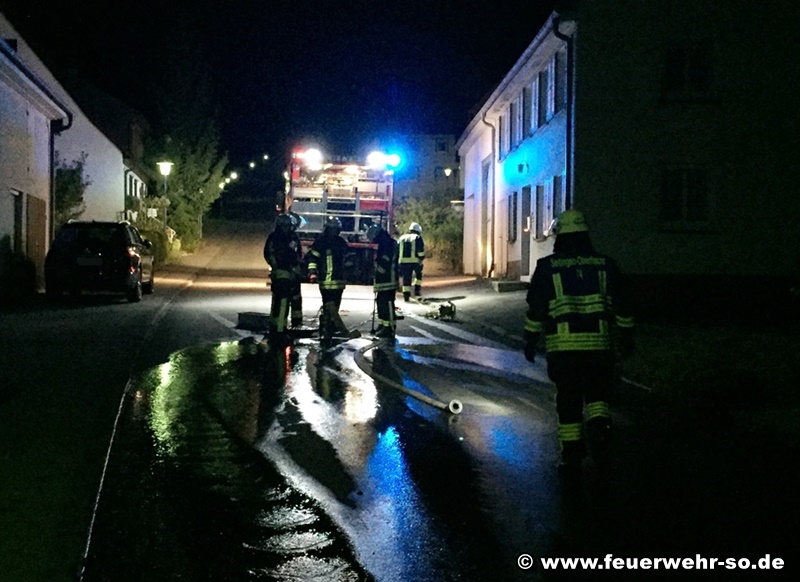 Blick auf die Einsatzstelle
