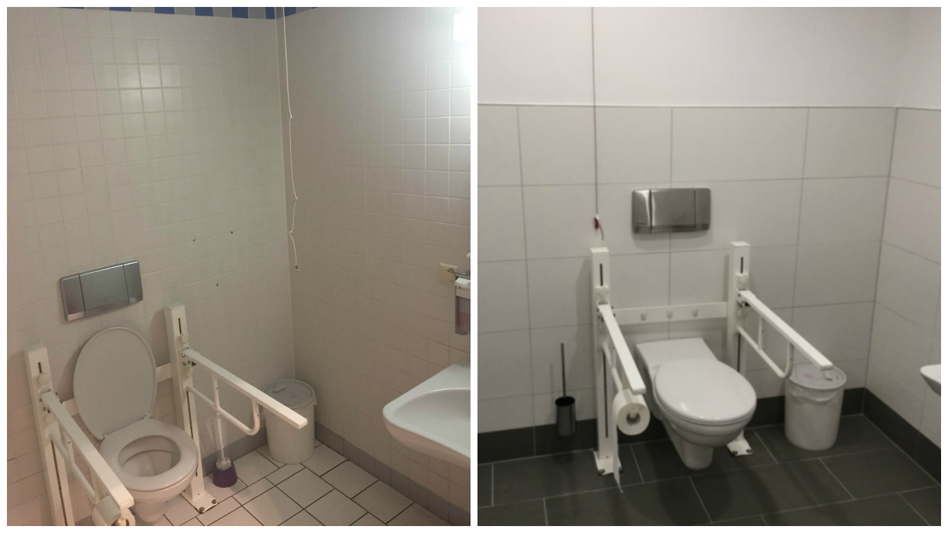 Kunden-WC im Herold Center