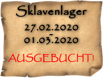 Das erste große Sklavenlager/ The first large slave camp