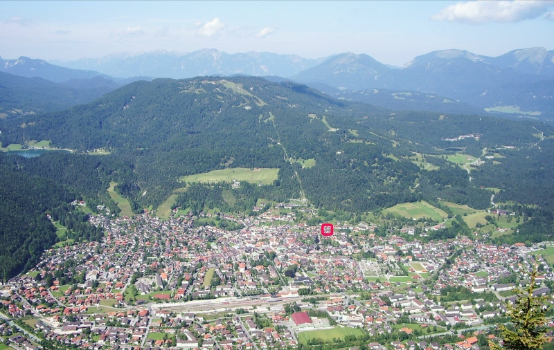 Unsere Lage: Nah zum Ortszentrum UND nahe zum Wandern+Skifahren am Kranzberg